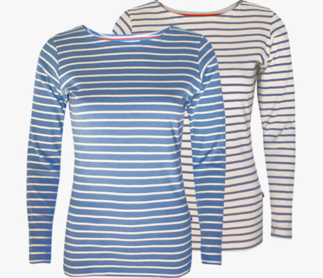 Tailliertes Ladyshirt Kombi-Angebot Jeans-Natural