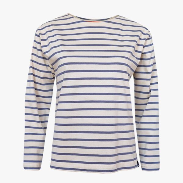 Das klassische Bretonische Shirt in der Farbe Naturel - Jeans