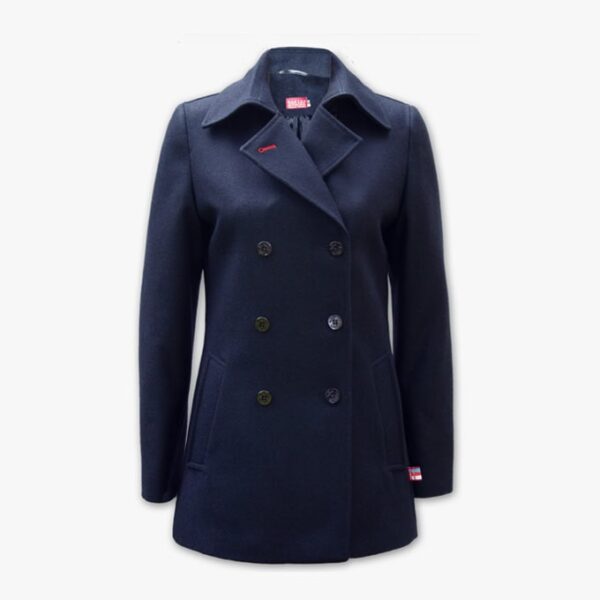 Authentische Caban Damenmantel in der Farbe Marineblau