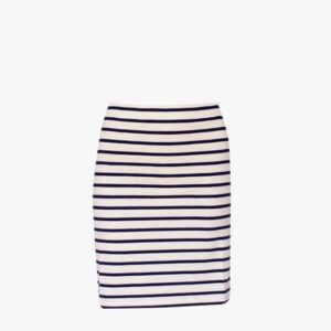 Gestreifter Rock in der Farbe Naturel Marineblau