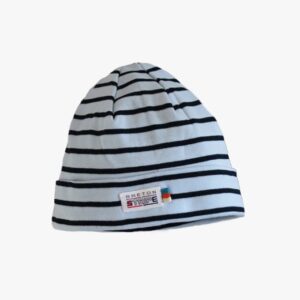 Gestreifte Baby Mütze in der Farbe Babyblau - Marineblau