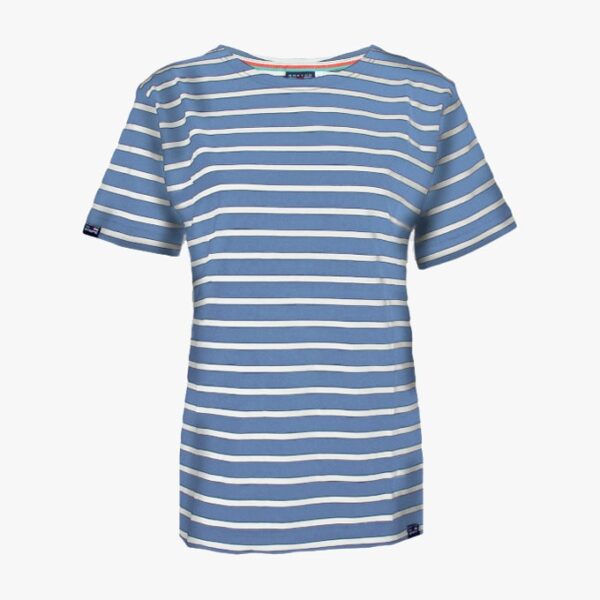 Damen T-Shirt Kurzarm in der Farbe Jeans - Naturel